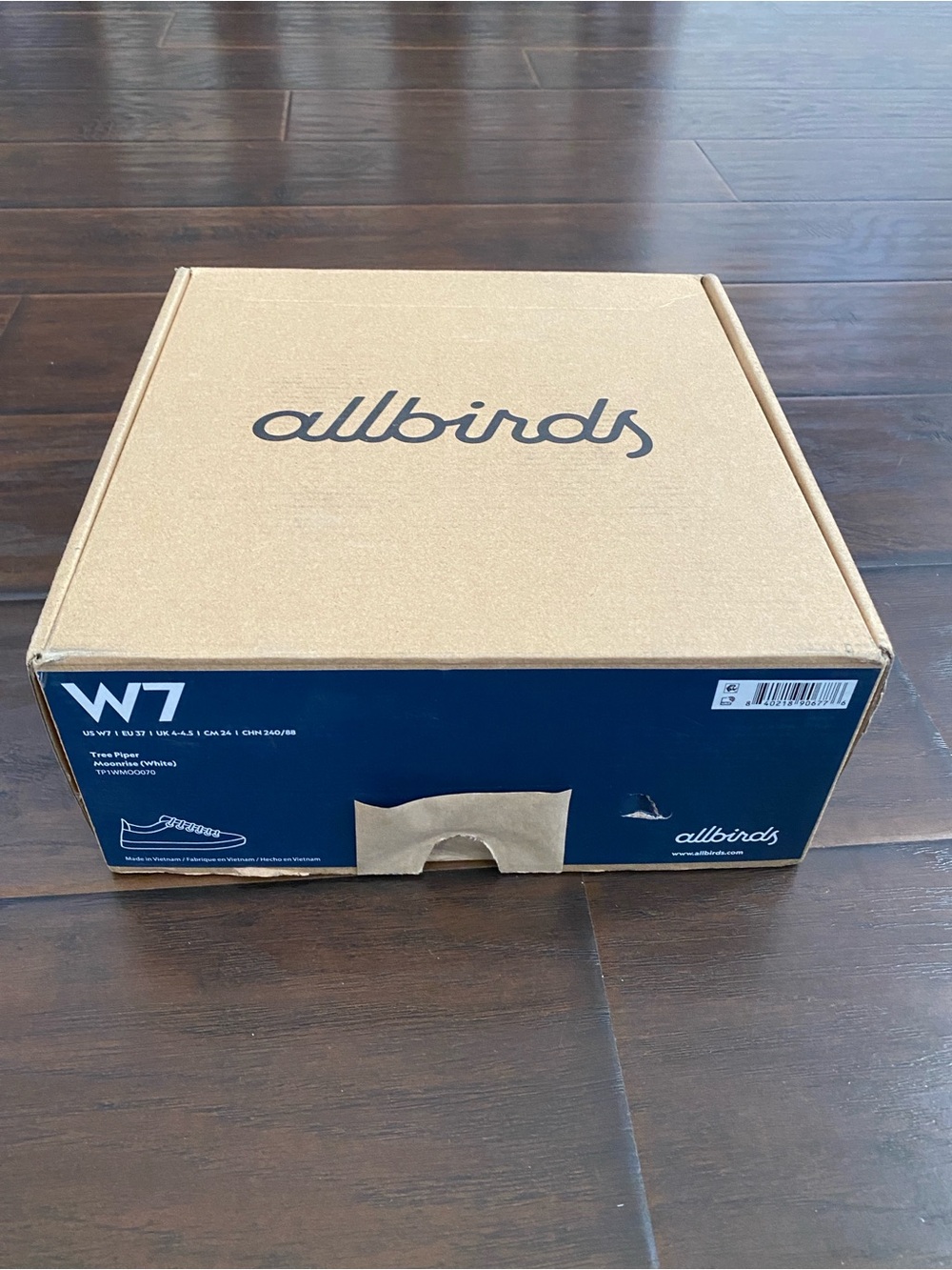 New with box allbirds Tree Piper Moonrise lace up sneakers women’s size 7 - Picture 7 of 8